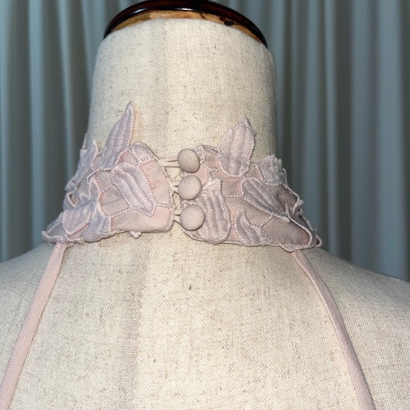 Bardot Gemma Pink Lace Midi Halter Dress - Picture 7 of 9